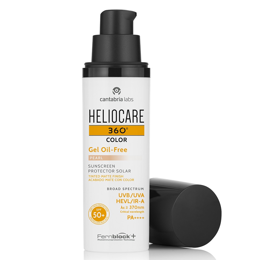 Heliocare 360° Gel Oil-Free Broad Spectrum Sunscreen With SPF50+ & PA++++ - Pearl 50ml