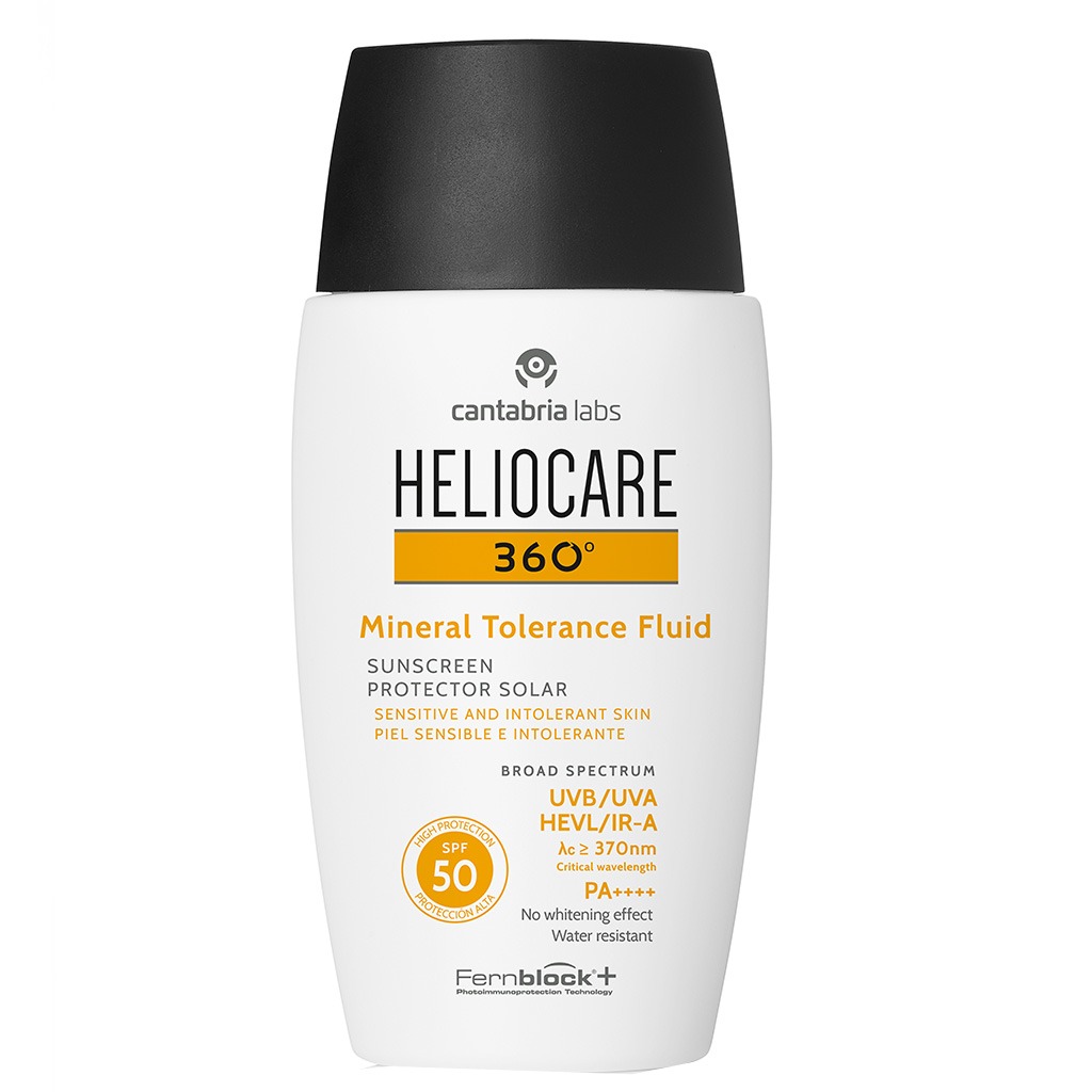 Heliocare 360° Mineral Tolerance Fluid Broad Spectrum Sunscreen With SPF 50 & PA++++ 50ml