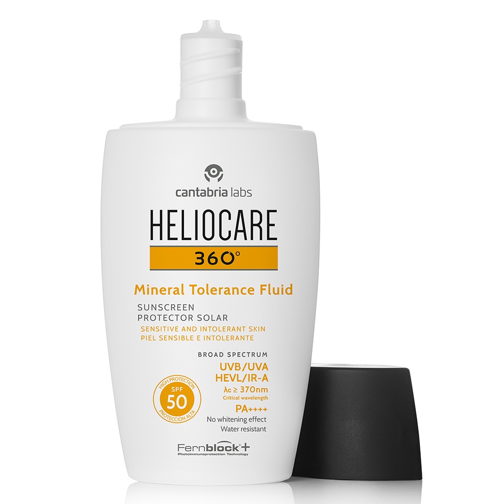 Heliocare 360° Mineral Tolerance Fluid Broad Spectrum Sunscreen With SPF 50 & PA++++ 50ml