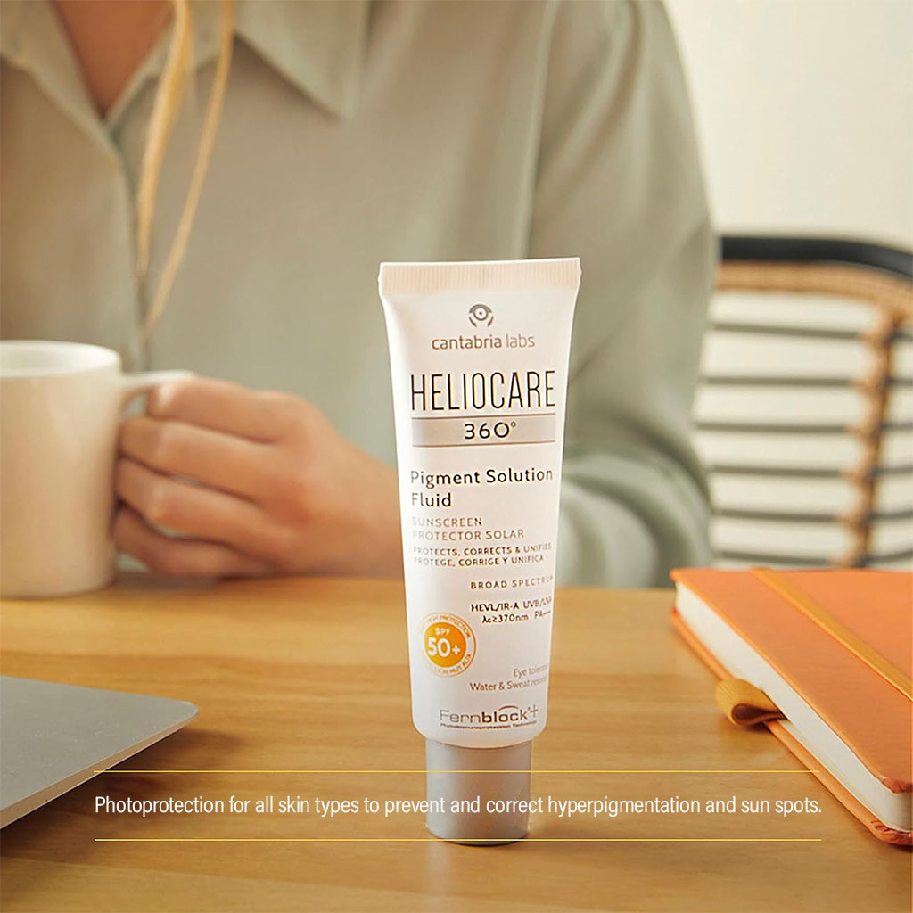 Heliocare 360° Pigment Solution Fluid Broad Spectrum Sunscreen With SPF50+ & PA++++ 50ml