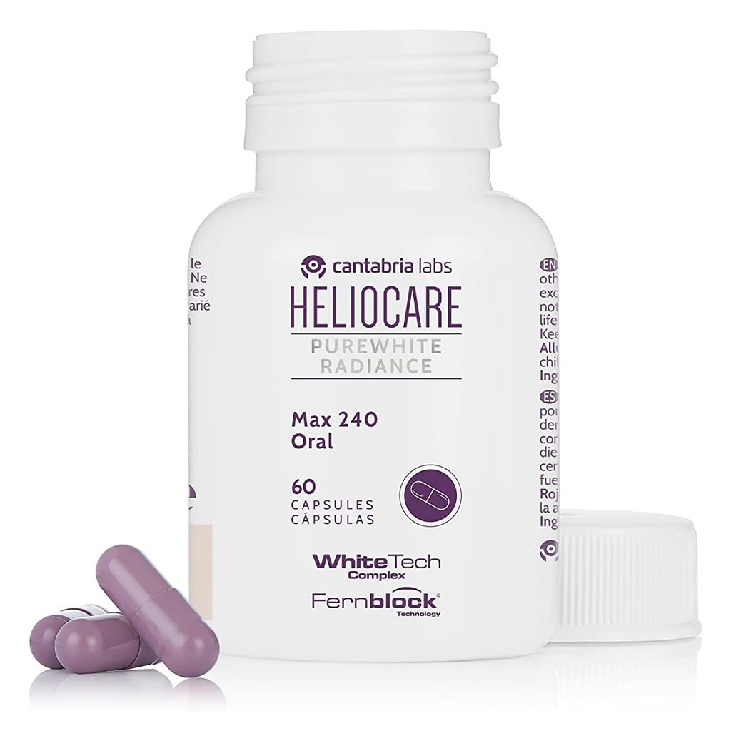 Heliocare Purewhite Radiance Max 240 Oral Capsules With White Tech Complex, Pack of 60's