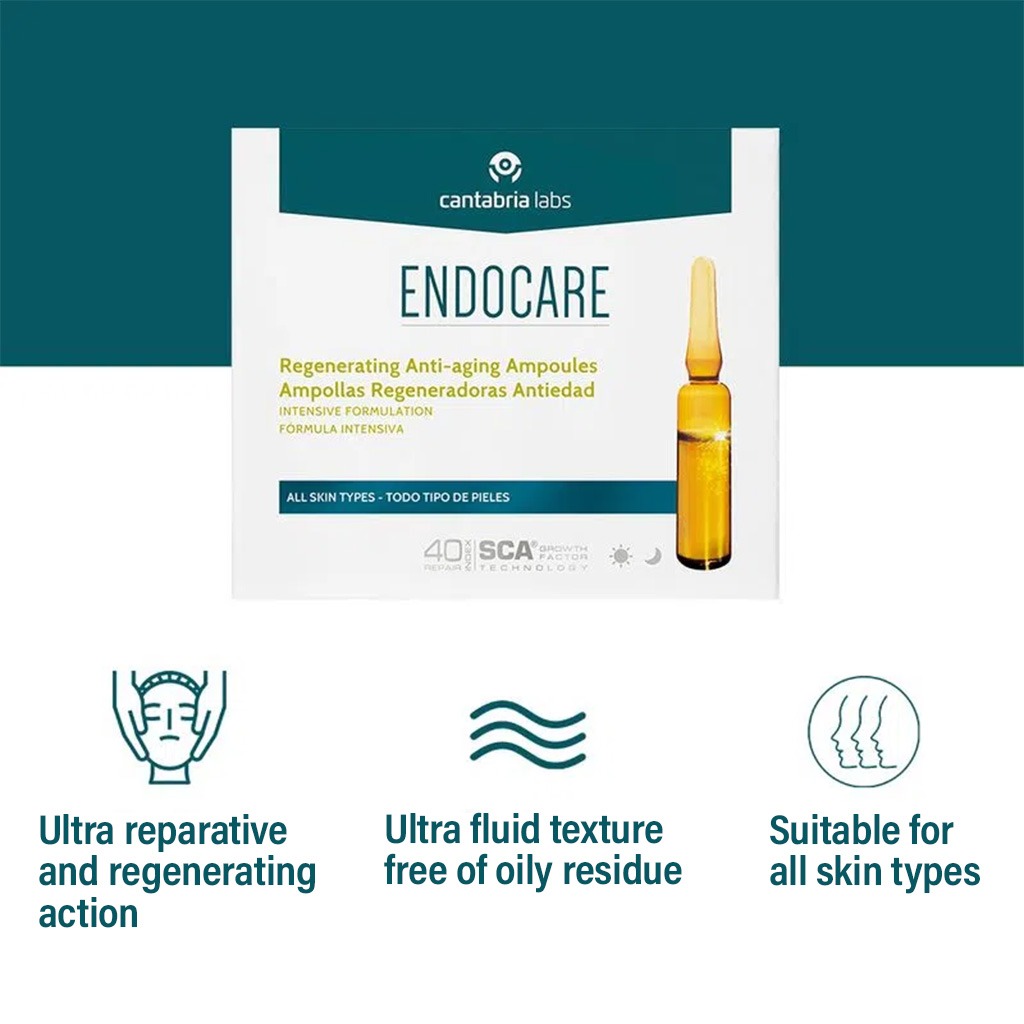 Endocare Regenerating Anti-Aging Intensive Formulation Ampoules For All Skin Types 7X1ml
