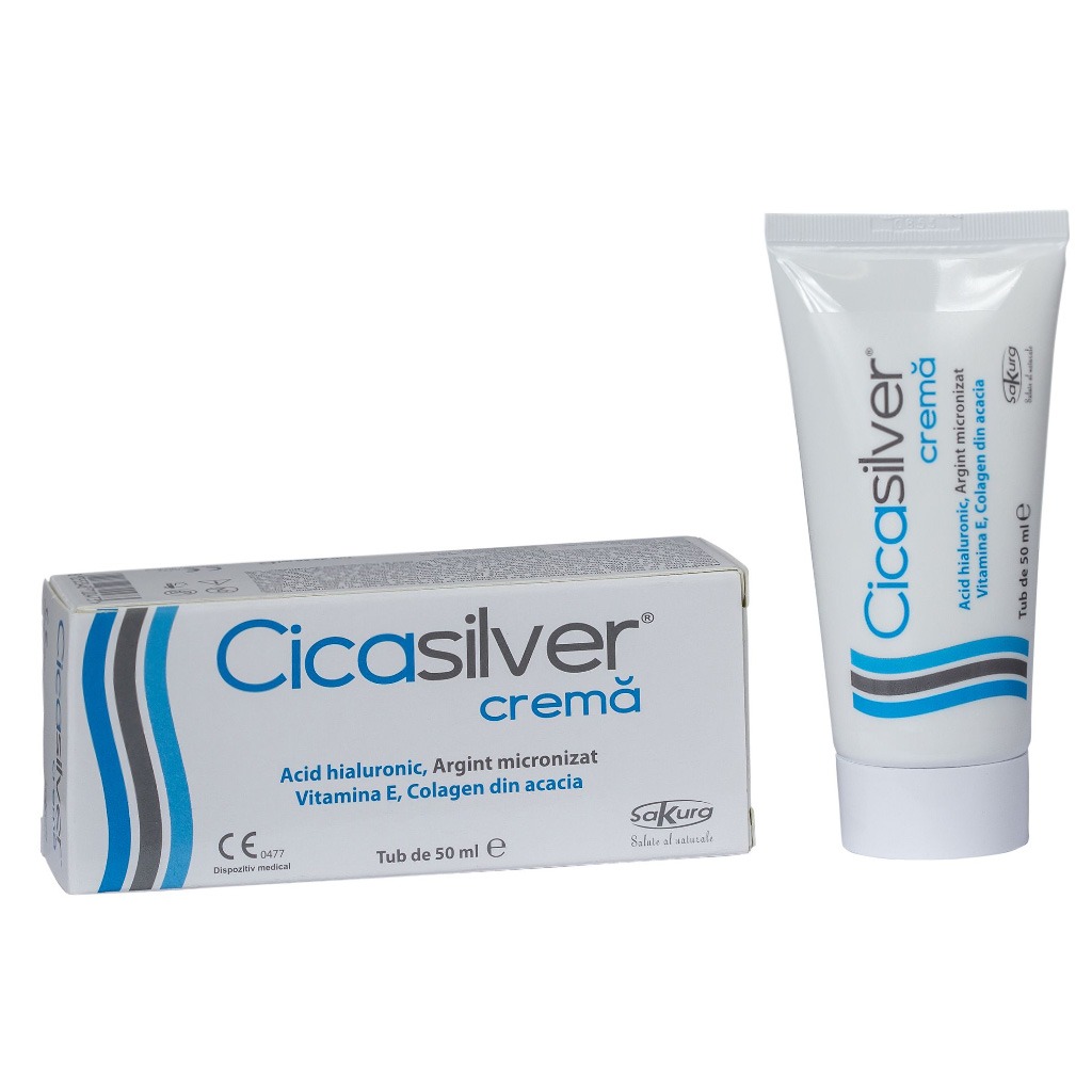 Cicasilver Skin Lesions & Wound Healing Ointment 50ml