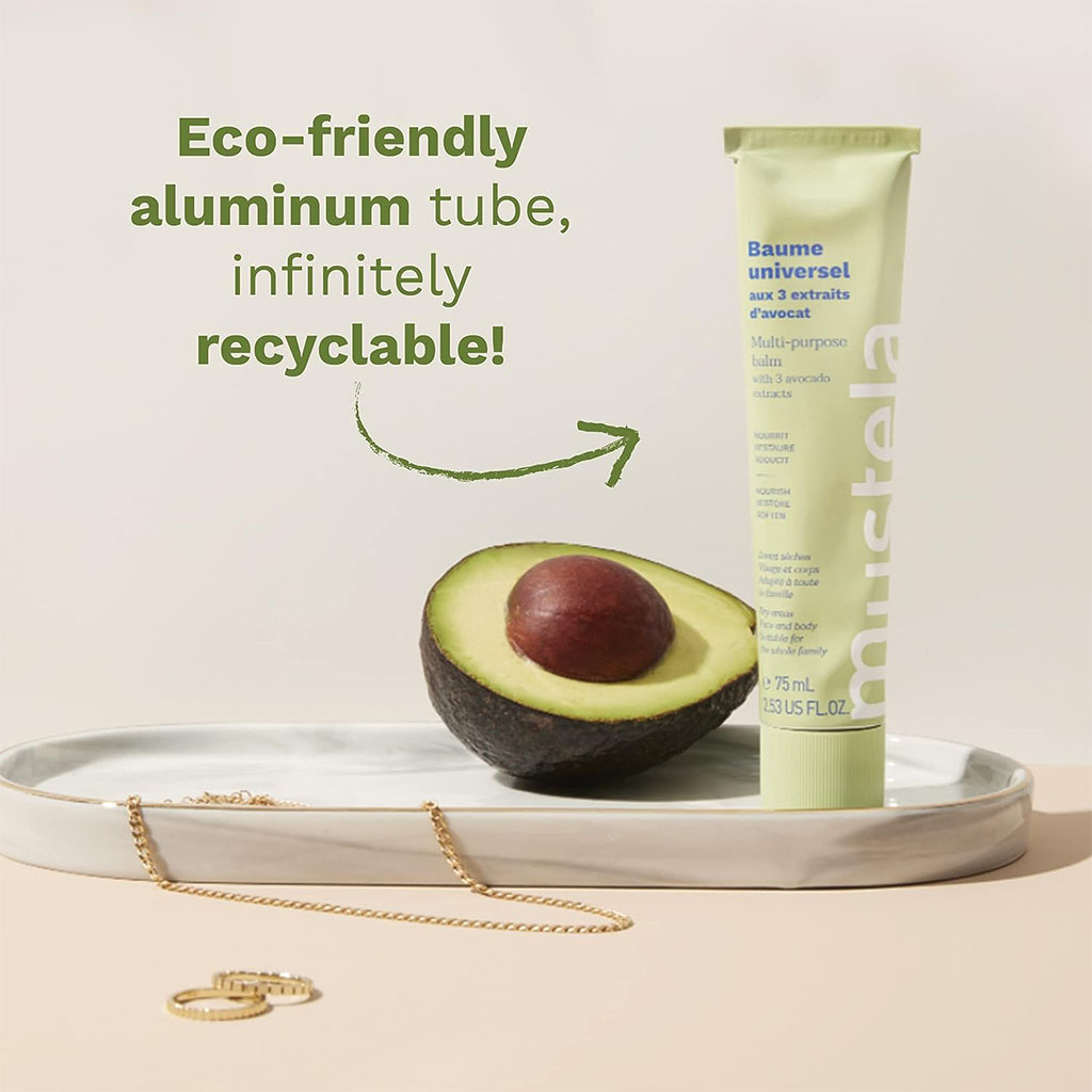 Mustela Bio Organic Multi-Purpose Balm For Baby's Dry Face And Body 75ml