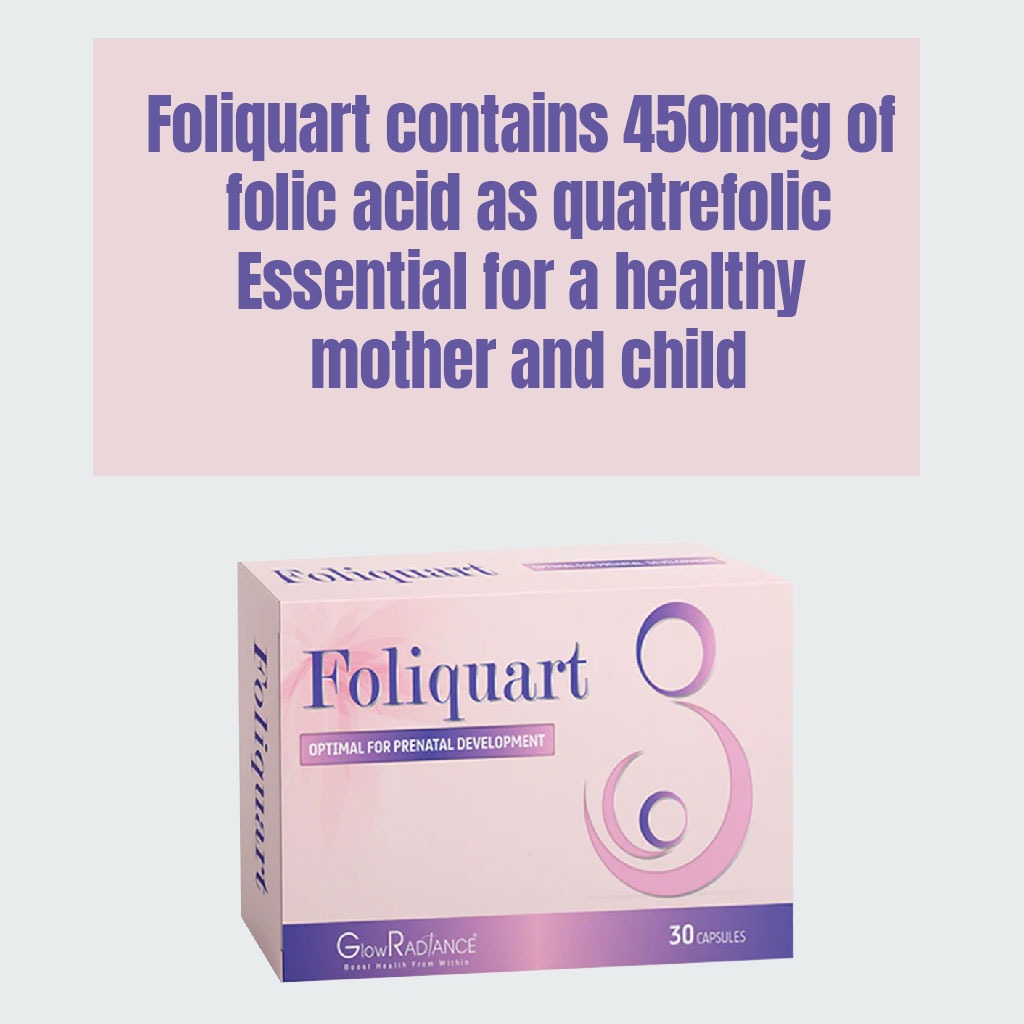 GlowRadiance Foliquart Capsules For Prenatal Development, Pack of 30's