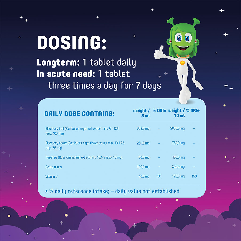 Martians PROimun Defend Kids Immune Support Supplement Chewable Tablets For 3+ Years, Pack of 30's