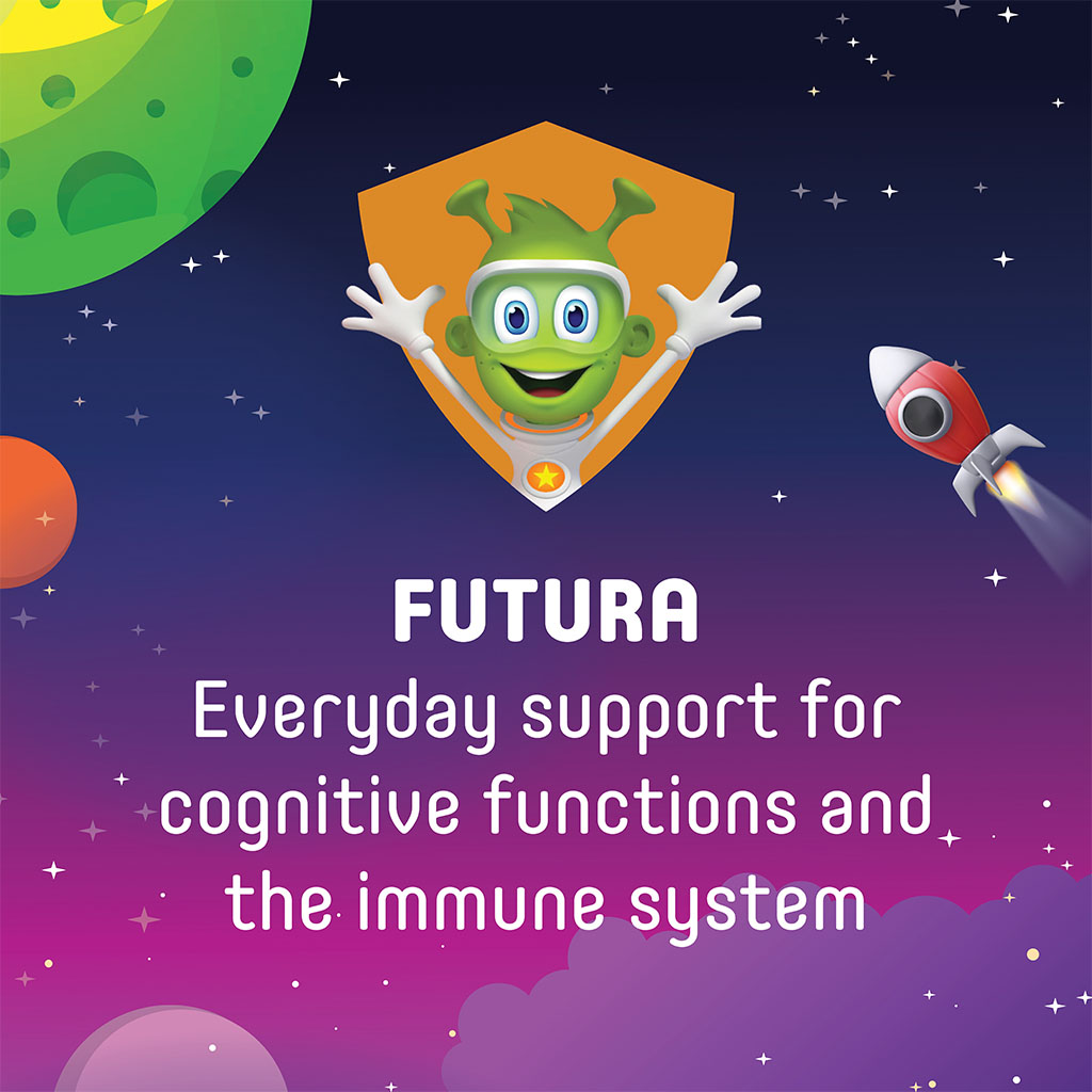 Martians Futura Kids Daily Supplement Chewable Tablets For Healthy Growth & Development, Pack of 30's 