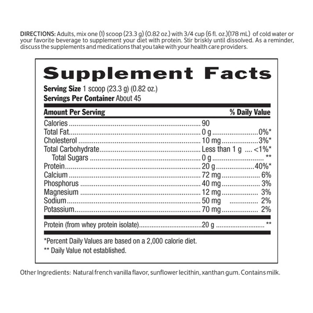 Biochem 100% Whey Isolate Protein Powder - Natural Flavour - 45 Servings - 1048g