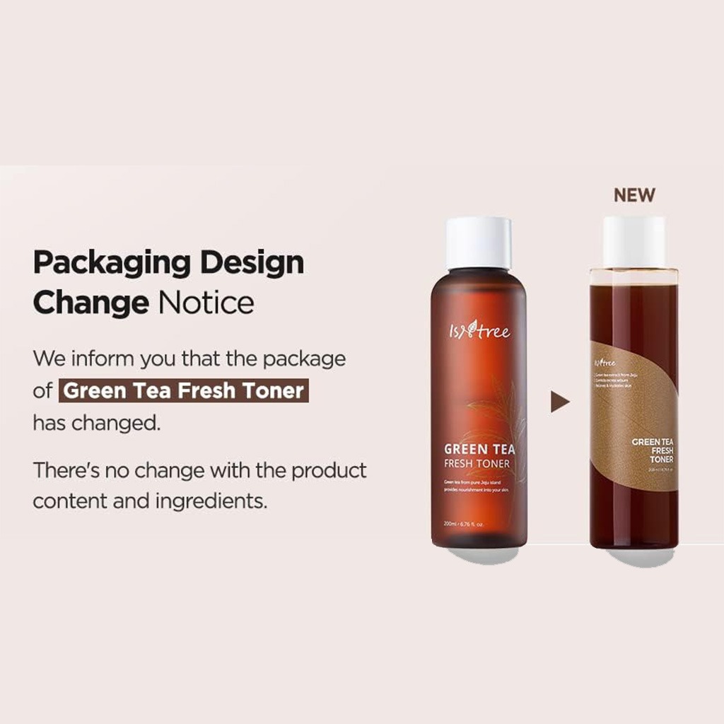 Isntree Green Tea Fresh Facial Toner For Oily And Combination Skin Types 200ml