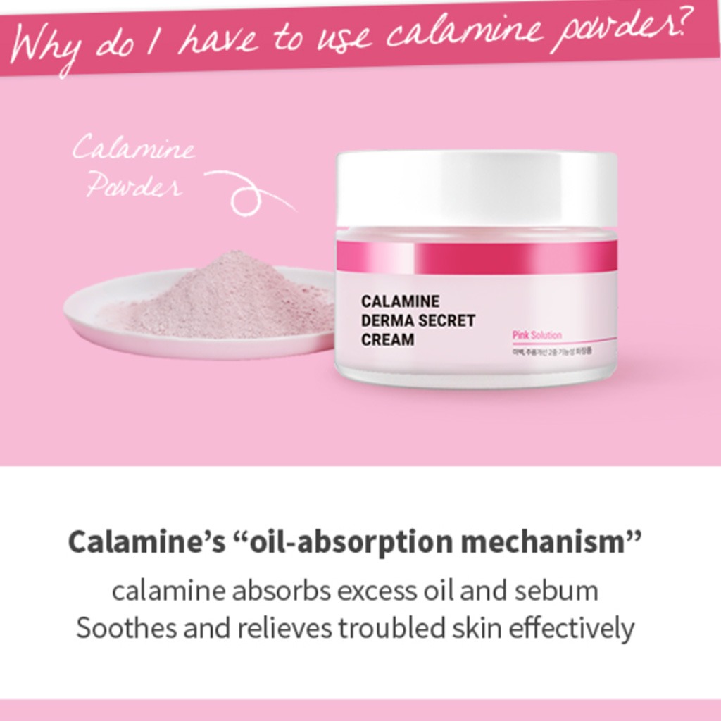 K-Secret Calamine Derma Secret Pink Solution Cream For Sensitive Skin 50ml