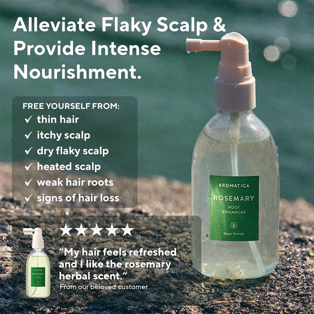 Aromatica Rosemary Leave-In Root Enhancing Scalp Spray With Salicylic Acid 100ml
