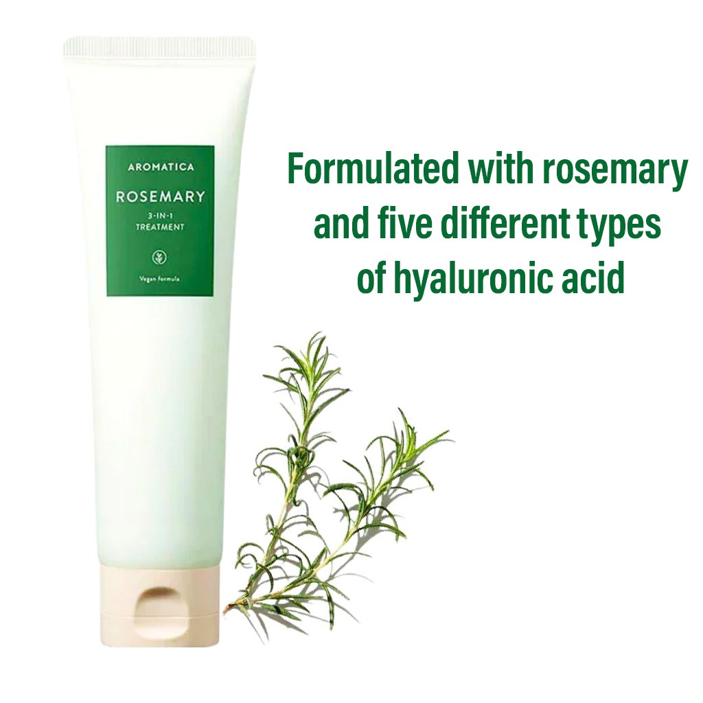 Aromatica Rosemary 3-In-1 Hair Treatment Cream For Damaged & Frizzy Hair 160ml