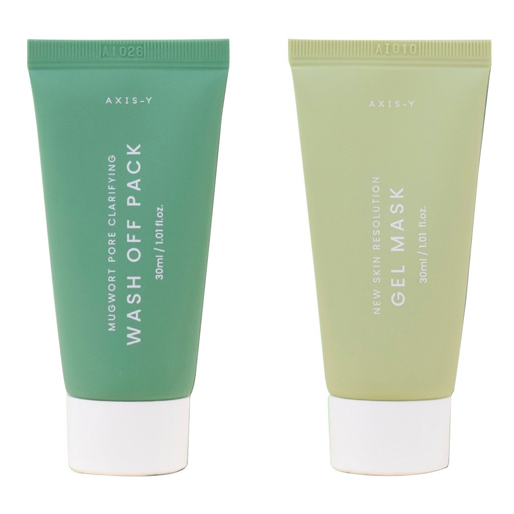 Axis-Y Mask Now Glow Later Wash Off Mask Duo Set - Gel Mask + Wash Off Pack 2*30ml