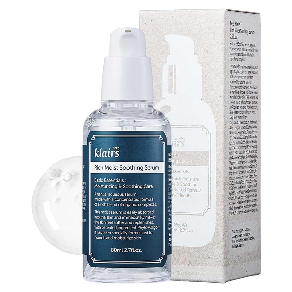 Dear Klairs Rich Moist Unscented Moisturizing & Soothing Facial Serum 80ml
