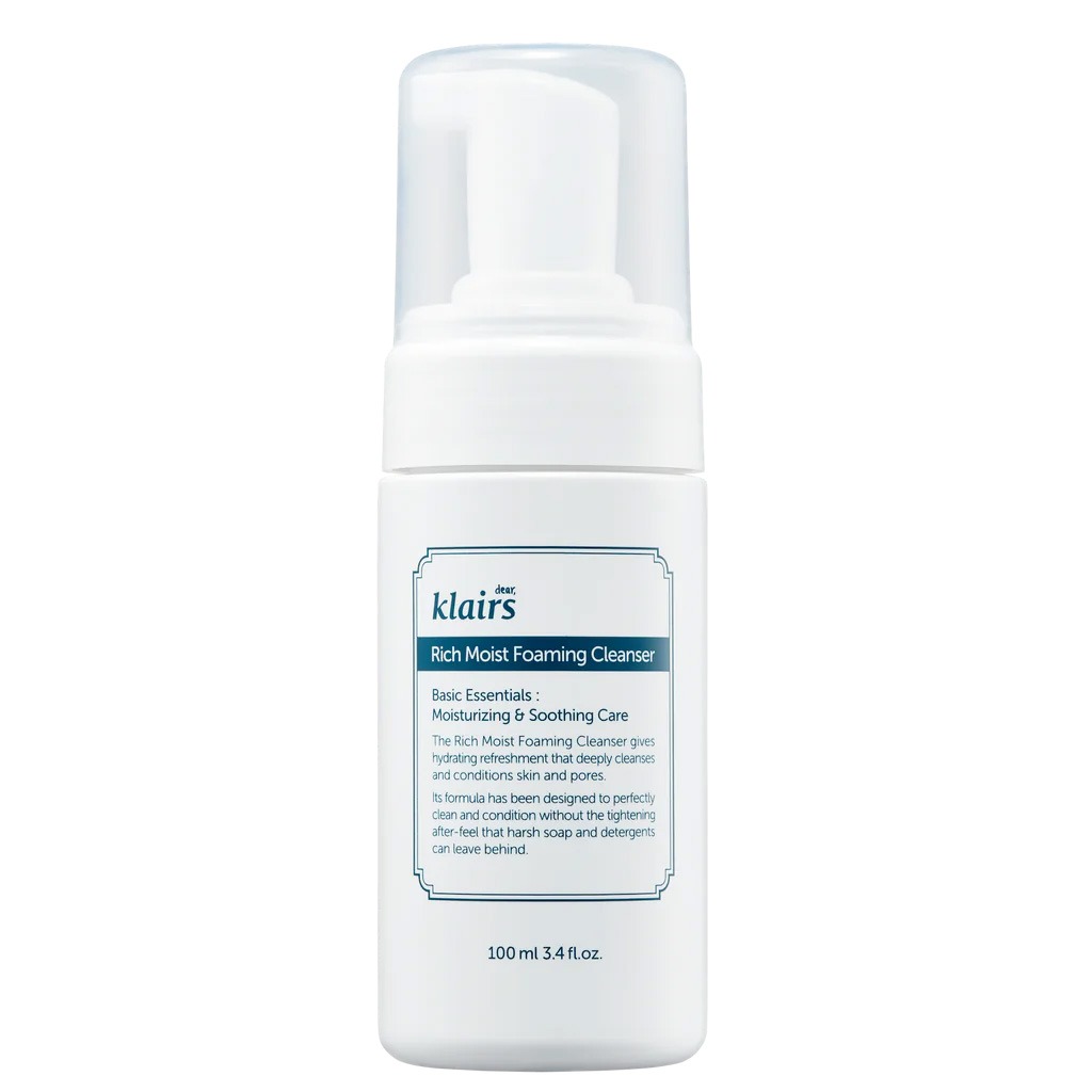 Dear Klairs Rich Moist Moisturizing and Soothing Foaming Facial Cleanser 100ml