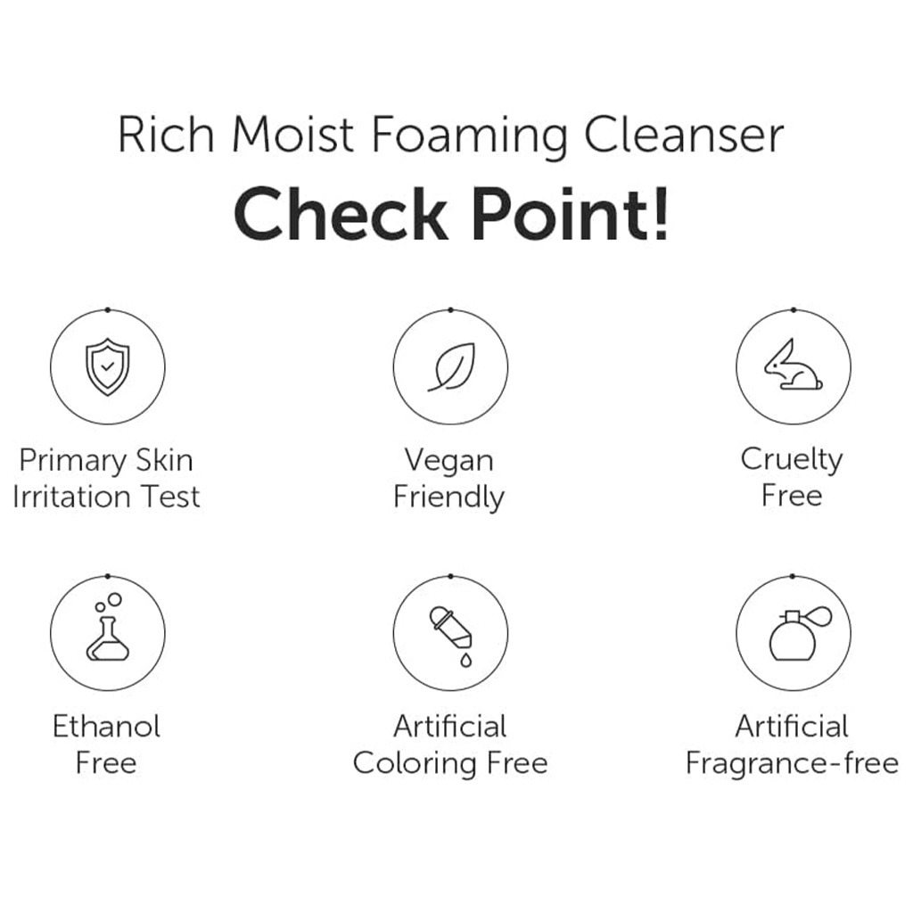 Dear Klairs Rich Moist Moisturizing and Soothing Foaming Facial Cleanser 100ml