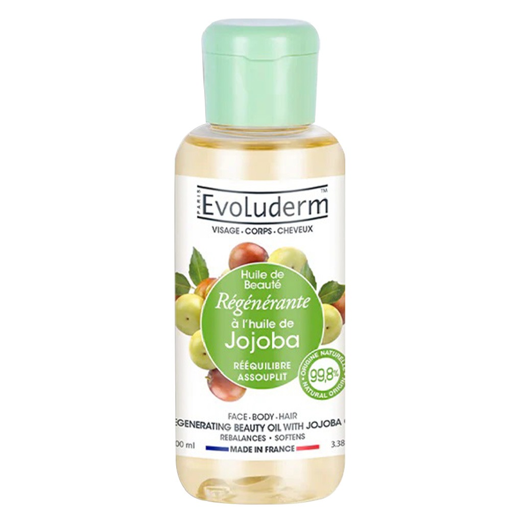 Evoluderm Regenerating Beauty Oil With Jojoba Oil For Face, Body & Hair 100ml 