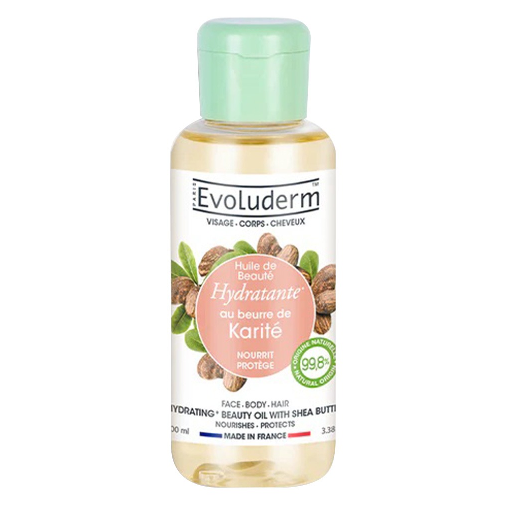 Evoluderm Hydrating Beauty Oil With Shea Butter For Face, Body & Hair 100ml 