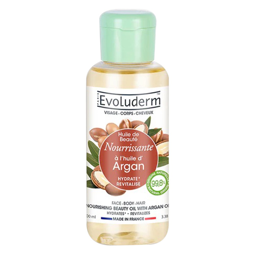 Evoluderm Nourishing Beauty Oil With Argan Oil For Face, Body & Hair 100ml 