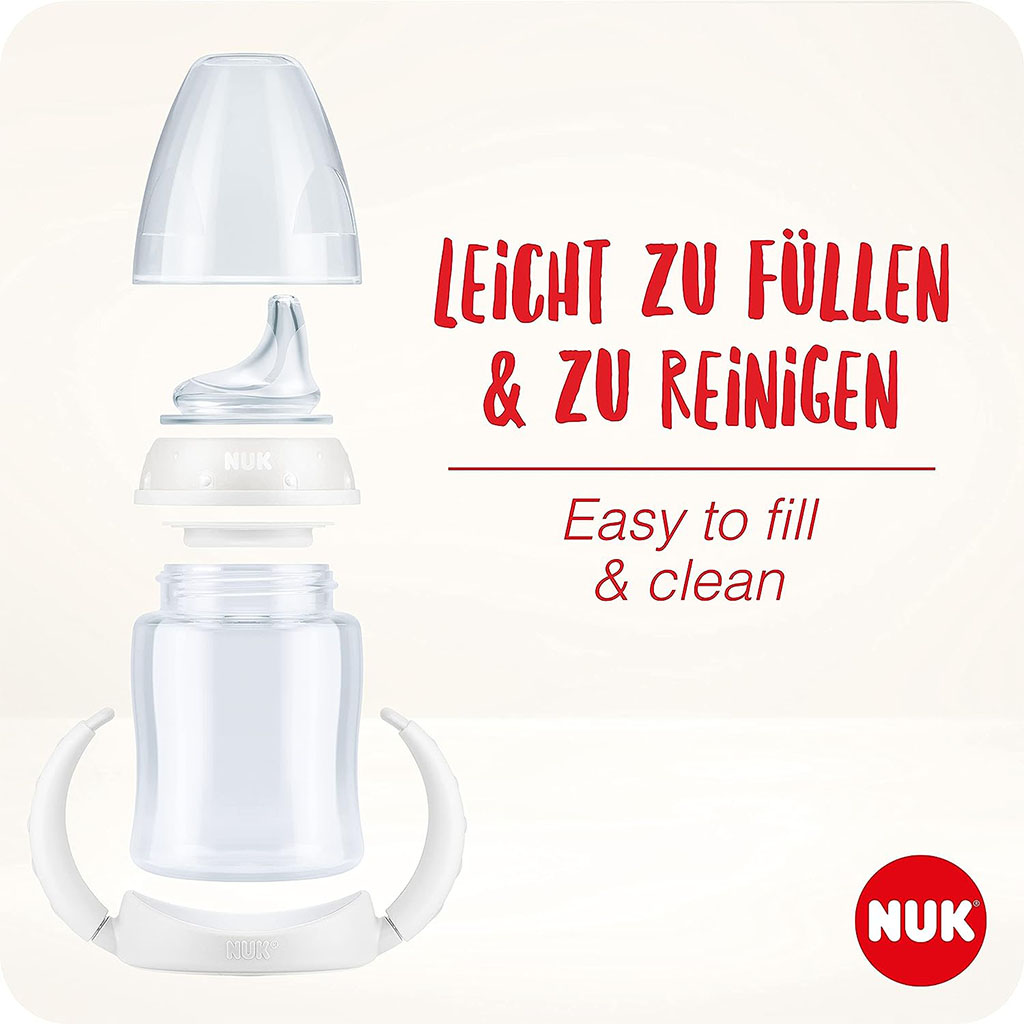 Nuk First Choice Mickey Mouse 150ml Baby Learner Bottle With Temperature Control, Pack of 1's