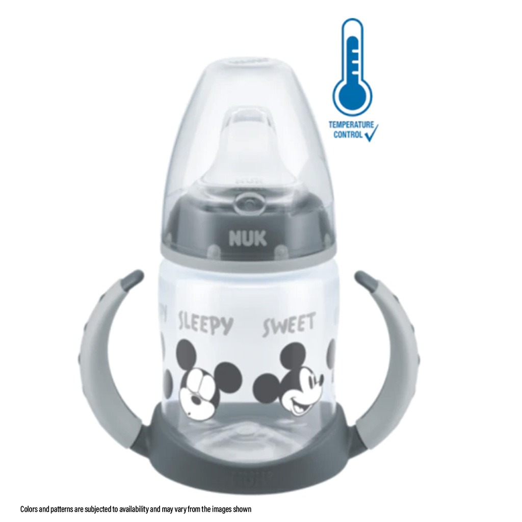 Nuk First Choice Mickey Mouse 150ml Baby Learner Bottle With Temperature Control, Pack of 1's