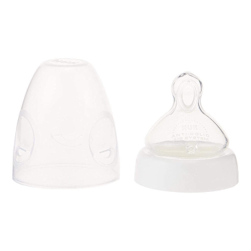 Nuk First Choice+ New Classic 240ml Baby Feeding Glass Bottle With Teat, Assorted Pack of 1's