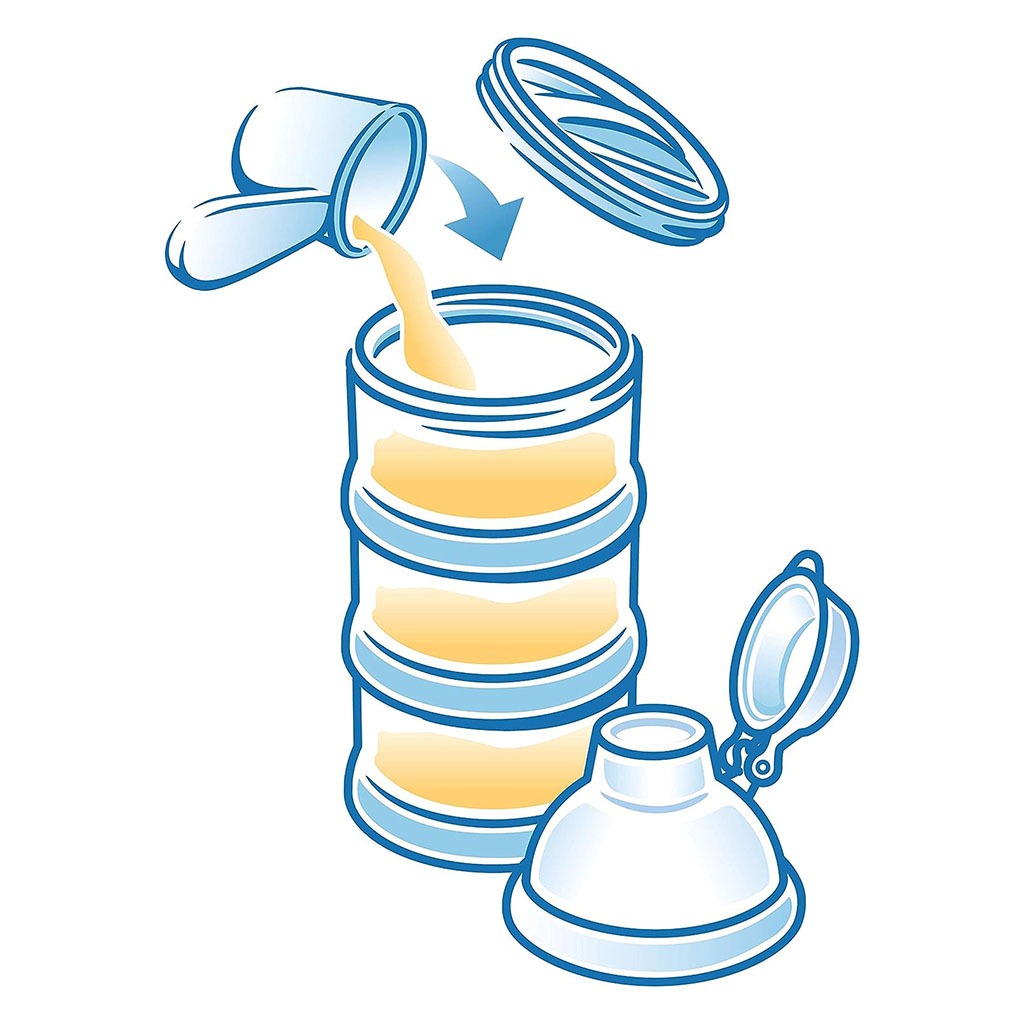 Nuk Baby Formula Milk Powder Dispenser, Assorted Pack of 1's