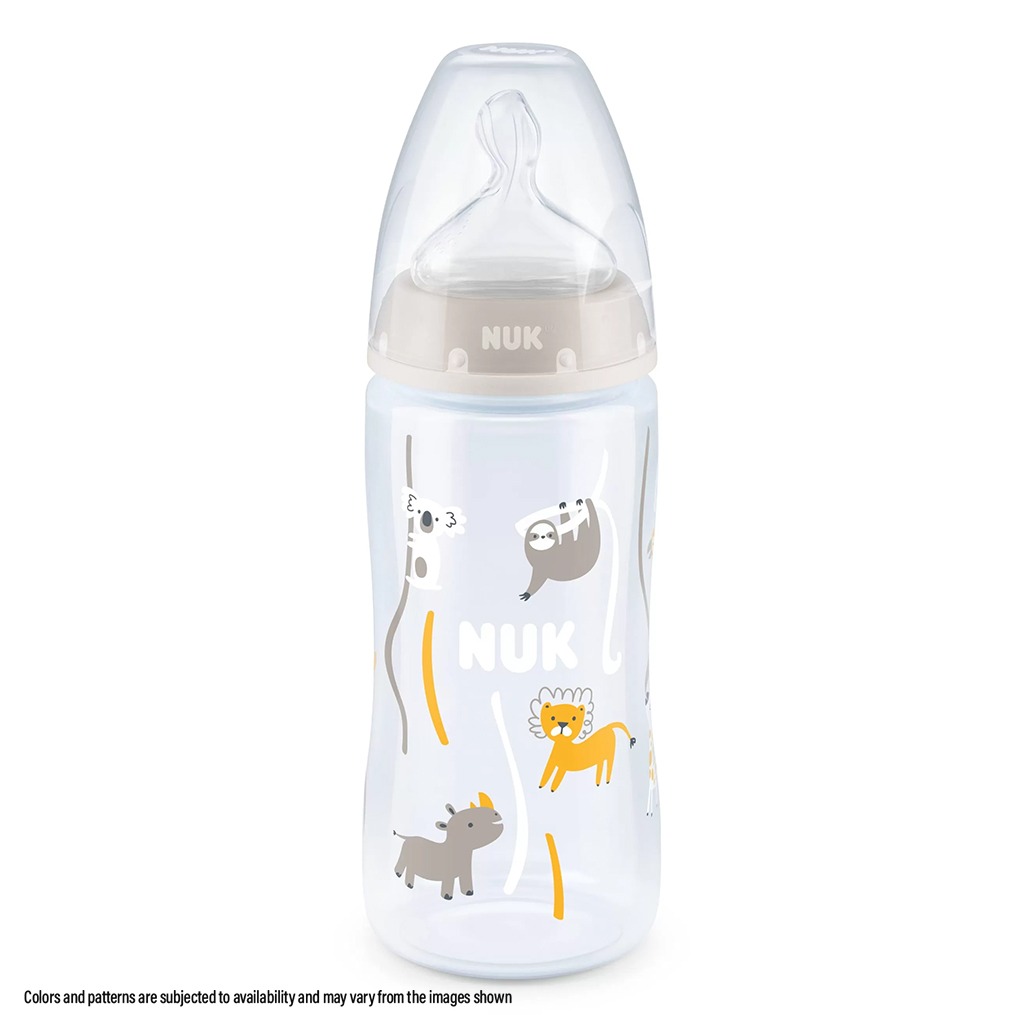Nuk First Choice+ 300ml Anti-Colic PP Baby Feeding Bottle With Temperature Control, Assorted Pack of 1's