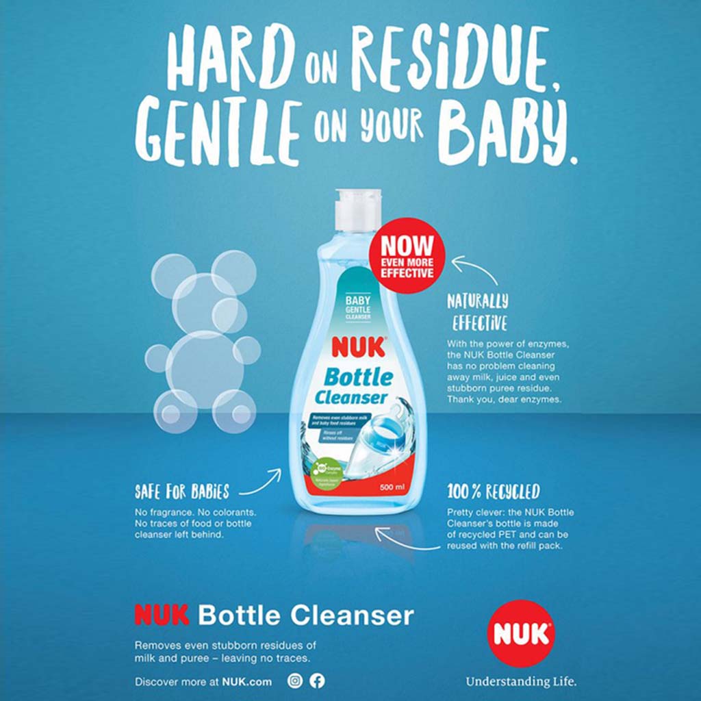 Nuk Gentle Baby Feeding Bottle Cleanser 500ml