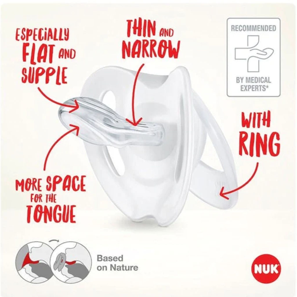 NUK Star Day & Night Silicone Soothers For 6-18 Months Baby, Assorted Pack of 2's