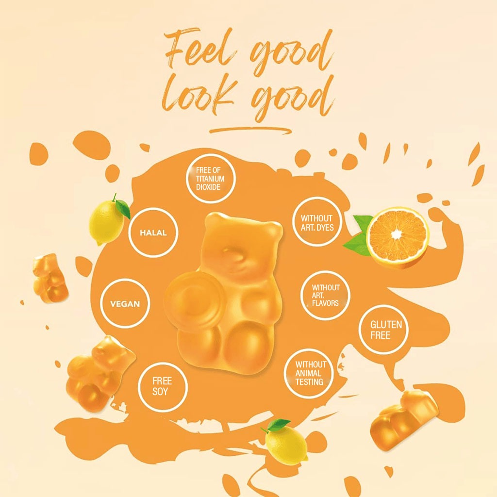 Ivybears Boost Immune Vitamin Gummies With Vitamin D2, B6 & B12, Pack of 60's