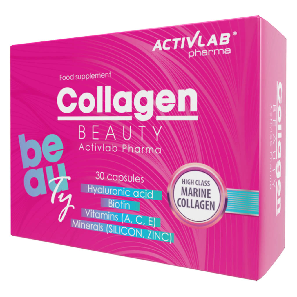 Activlab Pharma Collagen Beauty Capsules With Hyaluronic acid, Biotin, Vitamin & Minerals For Aging Skin, Pack of 30's