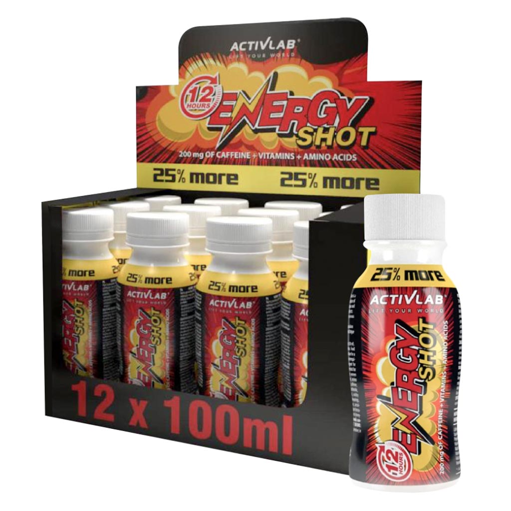 Activlab Pharma Energy Shot With Caffeine, Vitamins & Amino Acids 100ml, Pack of 12's