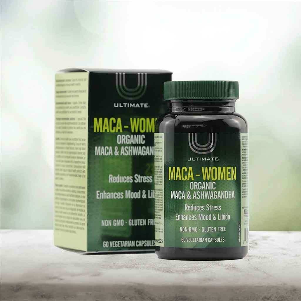 Ultimate Maca Women Organic Ashwagandha & Maca Supplement Capsules, Pack of 60's