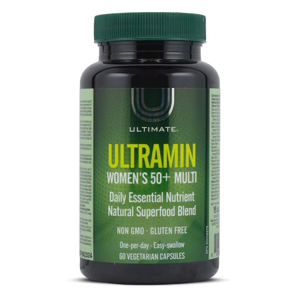Ultimate Ultramin Women's 50+ Multivitamin Supplement Capsules, Pack of 60’s
