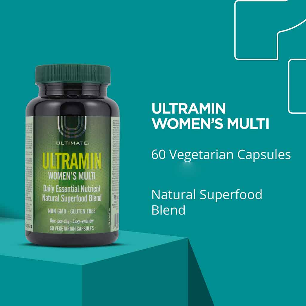 Ultimate Ultramin Women's Multivitamin & Superfood Supplement Capsules, Pack of 60's