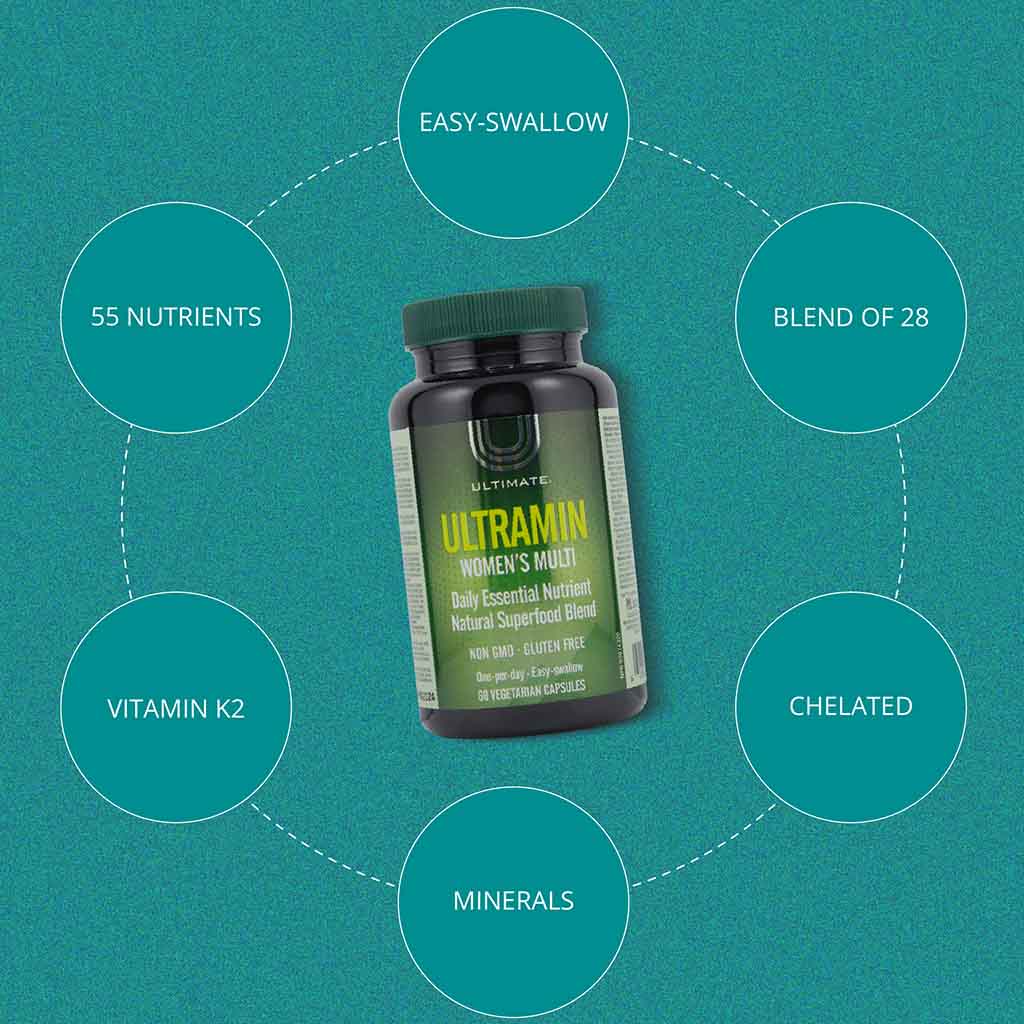 Ultimate Ultramin Women's Multivitamin & Superfood Supplement Capsules, Pack of 60's