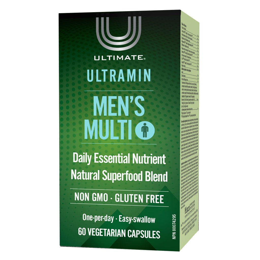 Ultimate Ultramin Men's Multivitamin & Superfood Supplement Capsules, Pack of 60's