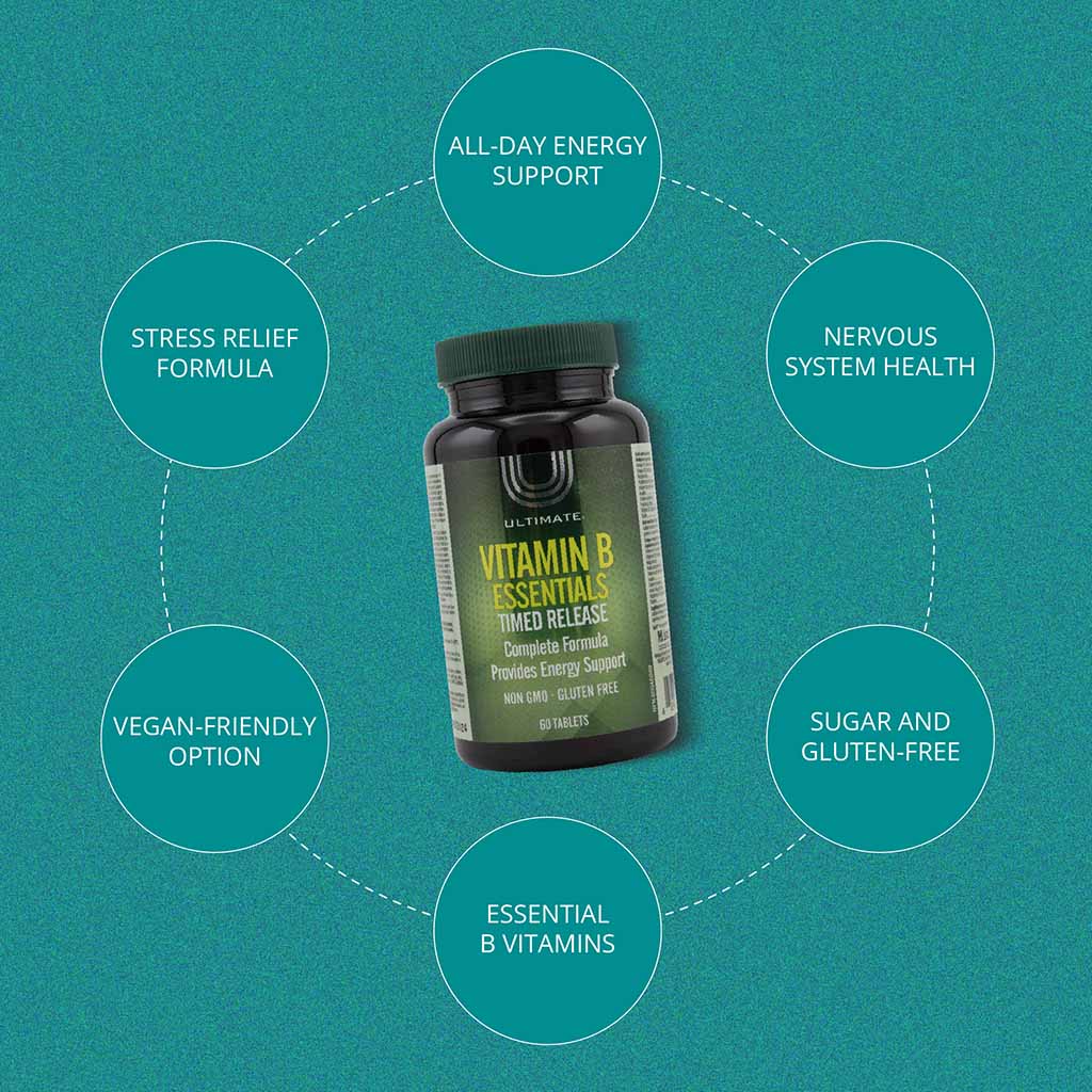 Ultimate Vitamin B 100 Essentials Supplement Tablets, Pack of 60’s