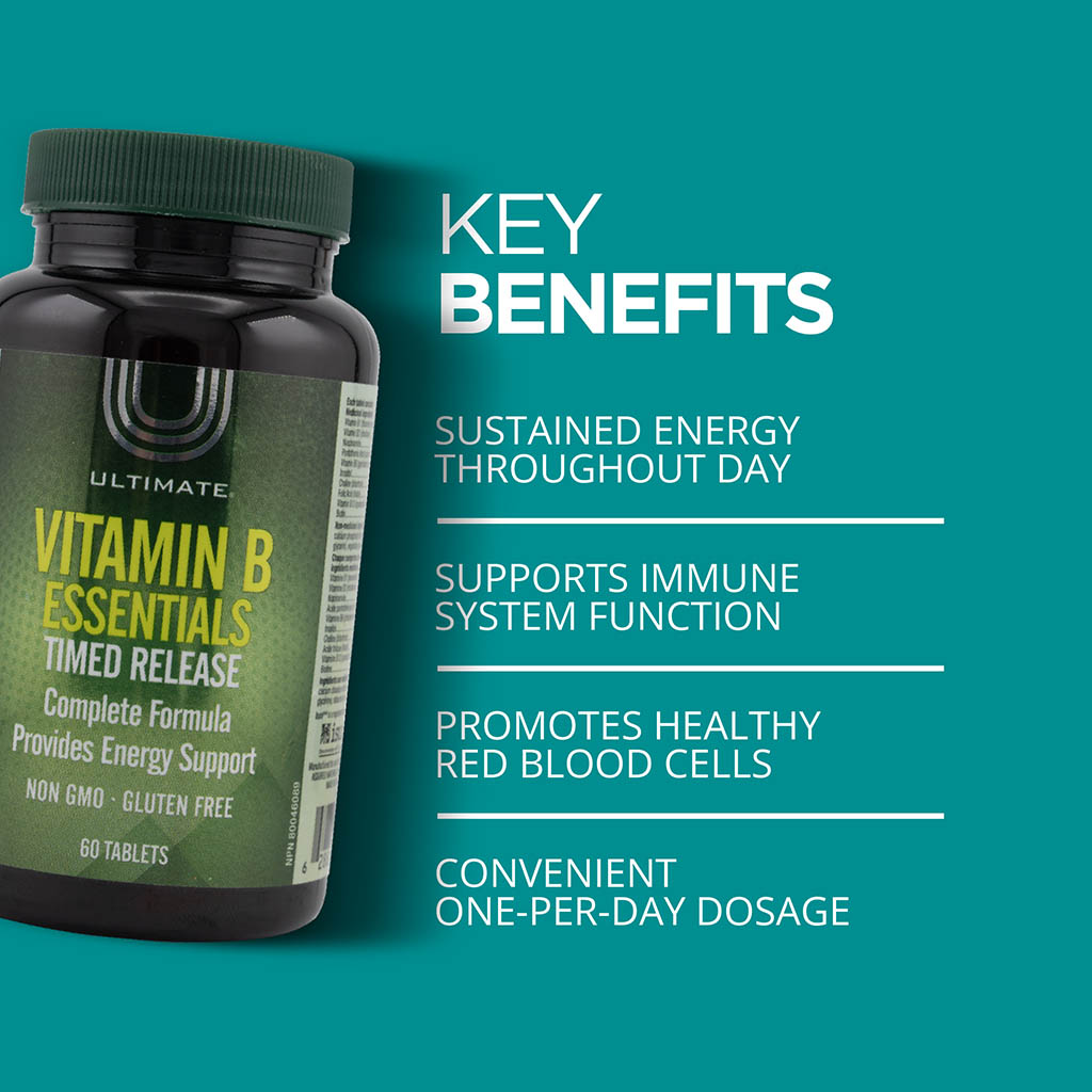 Ultimate Vitamin B 100 Essentials Supplement Tablets, Pack of 60’s