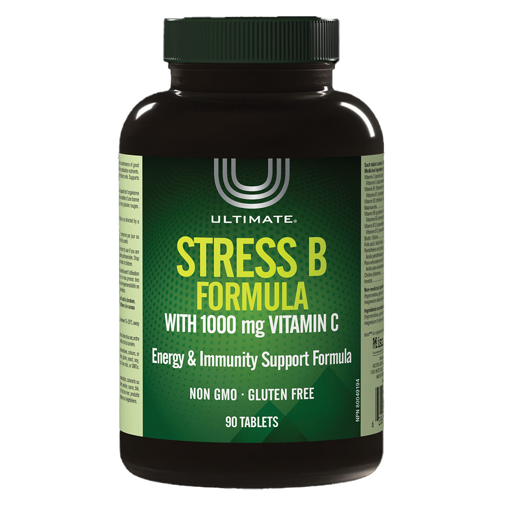 Ultimate Stress B Formula Vitamin B Complex With Vitamin C Tablets, Pack of 90's