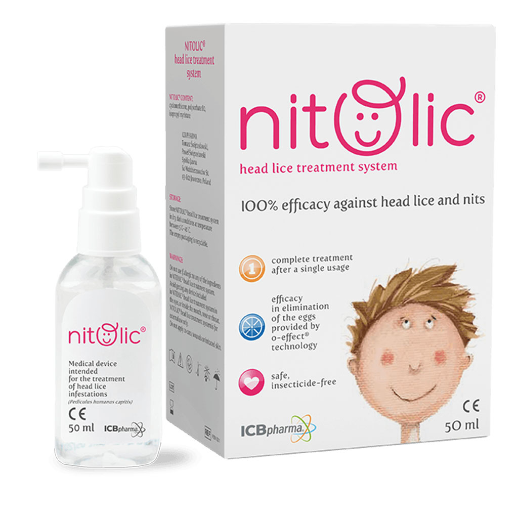 Nitolic Head Lice Treatment Spray With Removable Comb 50ml 