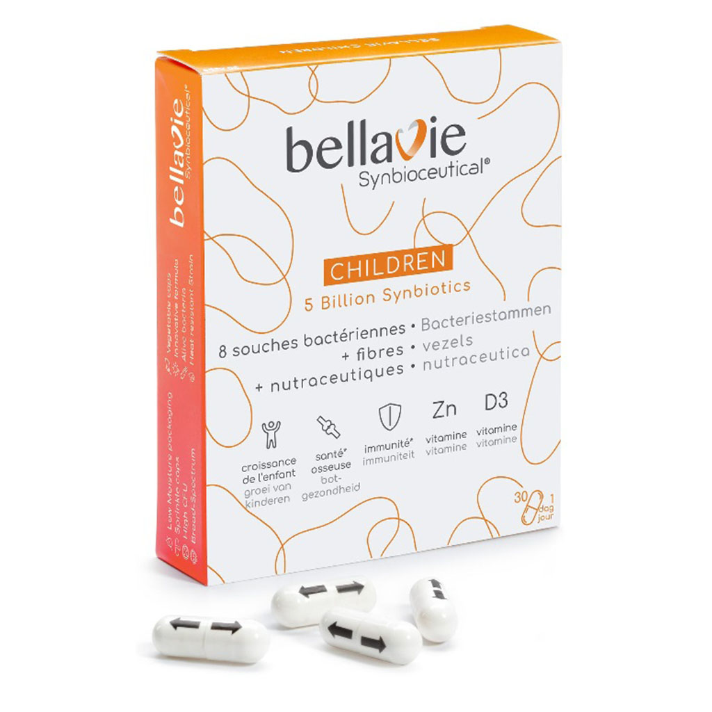 BellaVie Children 5 Billion Synbiotics Capsules For Gut Health, Pack of 15’s 