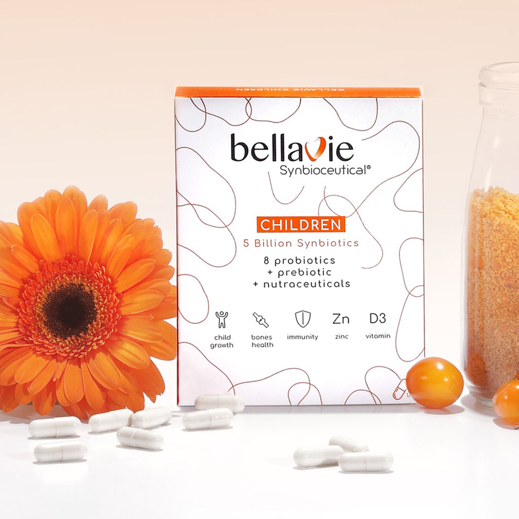 BellaVie Children 5 Billion Synbiotics Capsules For Gut Health, Pack of 15’s 