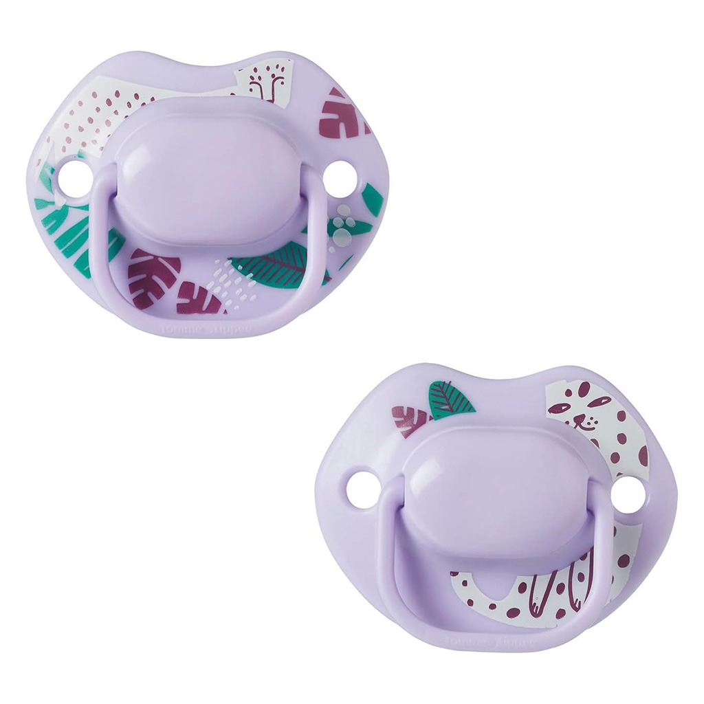 Tommee Tippee Moda Soother In Purple Color For 6-18 Months Infant, Pack of 2's