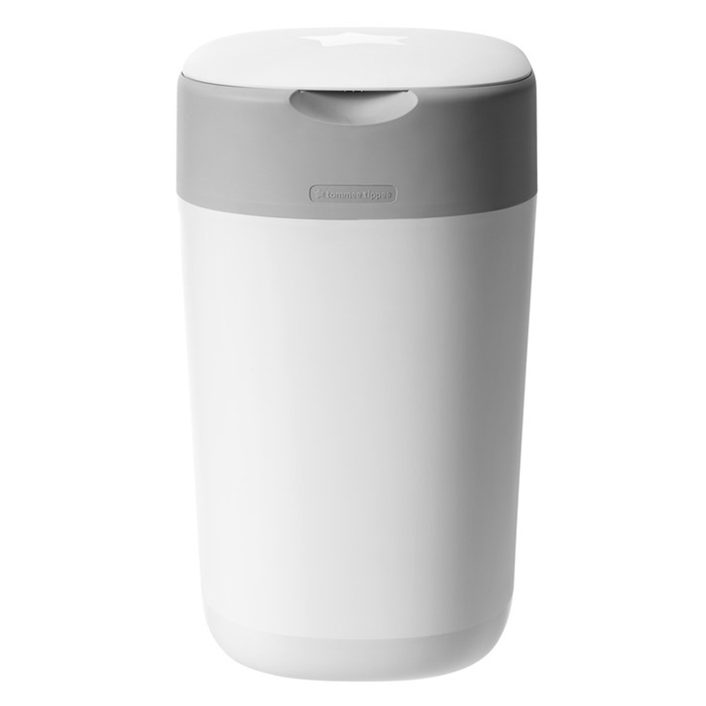 Tommee Tippee Twist & Click Sangenic Universal Advanced Nappy Disposal Bin With 12 Refill Cassette Complete Starter Set For Nappy Disposal - White