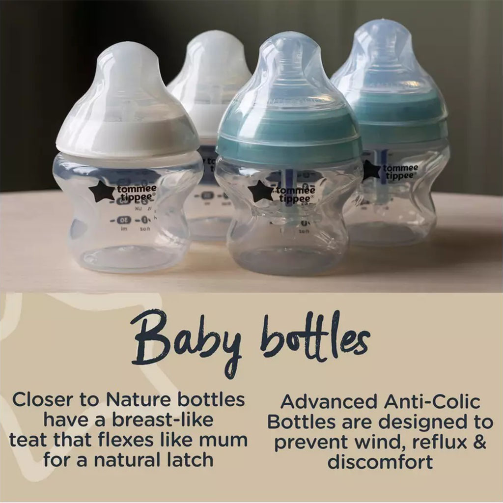 Tommee Tippee Closer To Nature Complete Infant Feeding Set With Electric Steam Sterilizer For 0+ Months - White Color, Kit of 12 Pieces 