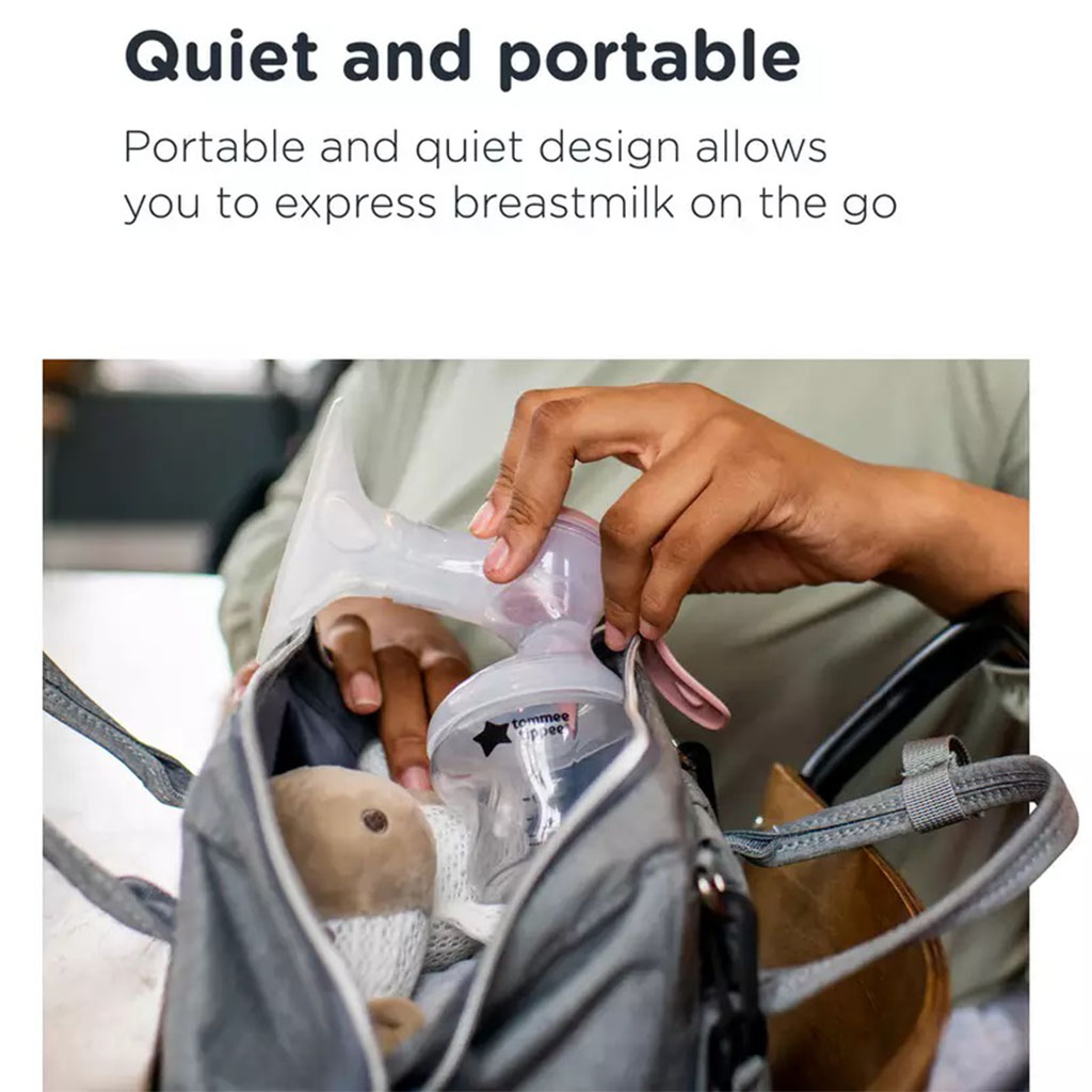 Tommee Tippee Made For Me Single Manual Breast Pump-Pink Color