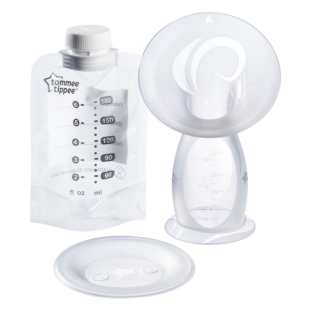 Tommee Tippee Silicone Manual Breast Pump & Let Down Catcher Set