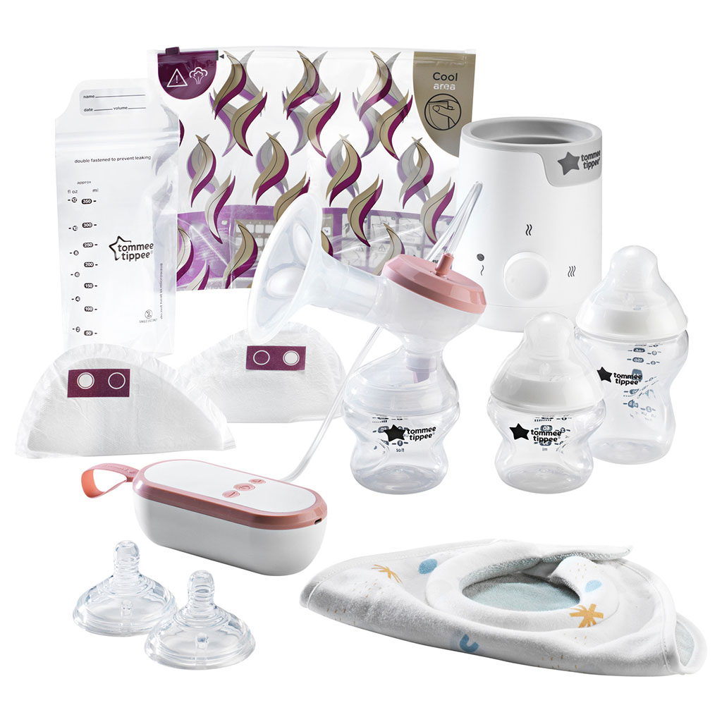 Tommee Tippee Closer To Nature Complete Breastfeeding & Baby Bottle Feeding Kit -White